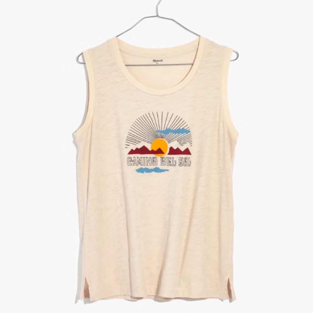 Madewell Camino Del Sol Crewneck Muscle Tank